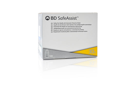 BD SafeAssist Sicherheits-Pen-Kanüle 30G (0,30mm) x 8mm