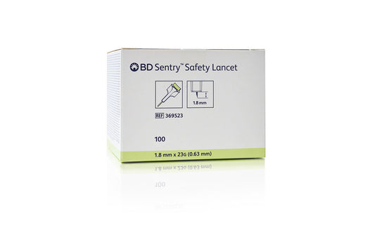 BD Sentry Sicherheits-Lanzetten 23G (0,63mm) x 1,8mm