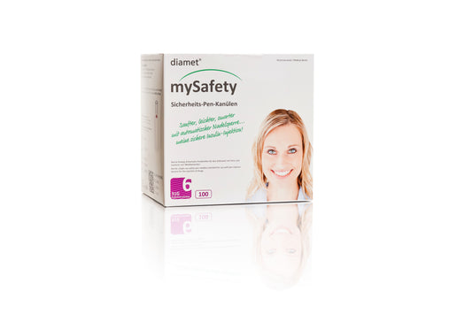 diamet mySafety Sicherheits-Pen-Kanülen 31G (0,25mm) x 6mm